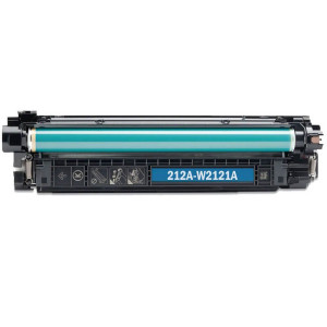 Toner-Patrone rebuilt (Mit neuestem CHIP) HP (W2121A / 212A) cyan blau, Color LaserJet Enterprise MFP M554 DN, M555 DN/X , M578 DN/F