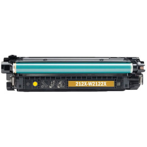 Toner-Patrone rebuilt (Mit neuestem CHIP) HP (W2122X / 212X) yellow gelb, Color LaserJet Enterprise MFP M554 DN, M555 DN/X , M578 DN/F