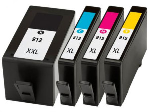 Multipack Drucker-Patrone HP (Nr.912XL / 3YP34AE) BK/C/M/Y, mit XL-Füllung