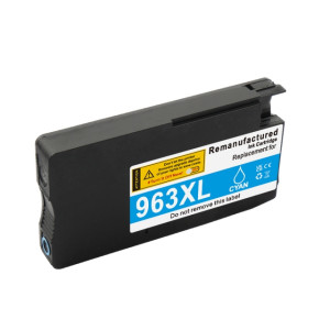 Drucker-Patrone rebuilt HP (963XL/3JA27AE) Cyan HP OfficeJet Pro-9010/9012/9013/9014/9015/9016/9018/9019/9020/9022/9023/9025/9026/9028