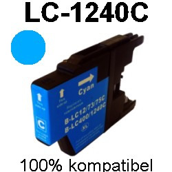 Drucker-Patrone kompatibel Brother (LC-1240C) Cyan DCP-J525W/J725DW/J925DW, MFC-J430W/J625DW/J825DW/J835DW/J5910DW/J6510DW/J6710DW/J6910DW