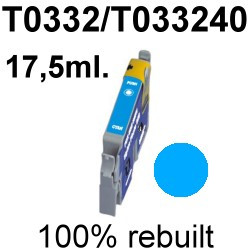 Drucker-Patrone kompatibel Epson (T033240/T0332) Cyan Epson Stylus Photo 950/960  