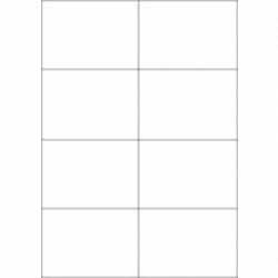 Papier-Etiketten, 105x74 mm, weiss, extra stark,800 Etiketten, 100 Blatt A4 / Pack