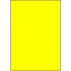 Papier-Etiketten, 210x297 mm, gelb, 50 Etiketten, 50 Blatt A4 / Pack 