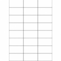 Papier-Etiketten, 70x37 mm, weiss 2400 Etiketten, 100 Blatt A4 / Pack