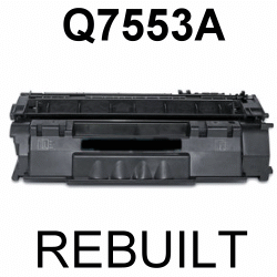 Toner-Patrone rebuilt HP (Q7553A/53A) Black LaserJet P2012/P2012N/P2013/P2013N/P2014/P2014N/P2015/P2015D/P2015DN/P2015N/P2015X, M-2727NF MFP/M-2727NFS MFP