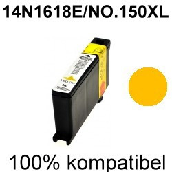 Drucker-Patrone kompatibel Lexmark (14N1618E/NO.150XL) Yellow Interpret S415, Impact S315, Intuition S515, PRO-715/910/915