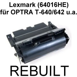Toner-Patrone rebuilt Lexmark (64016HE) Optra T640/T640DN/T640DTN/T640N/T640TN/T642/T642DN/T642DTN/T642N/T642TN