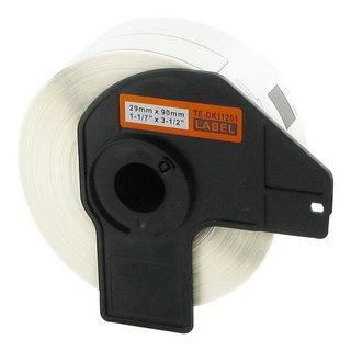 Adressetiketten Brother (DK-11201), 29mm x 90mm, 400 Etiketten/Rolle, weiss, permanent