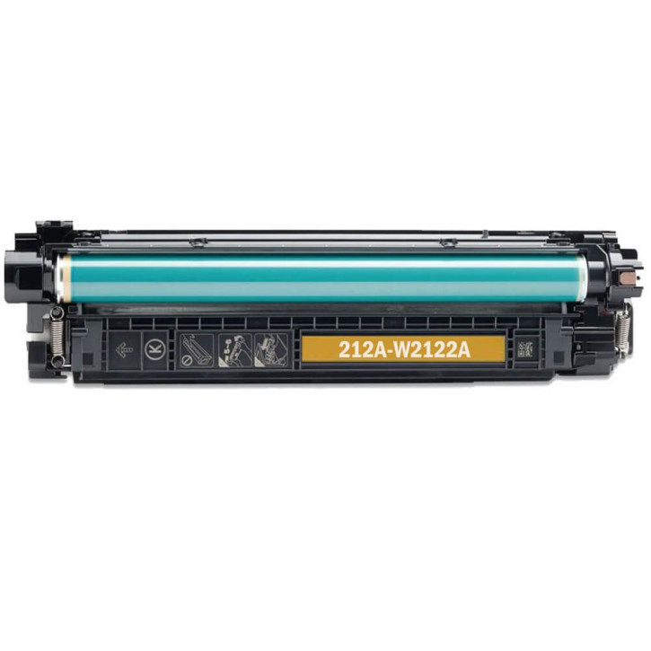Toner-Patrone rebuilt (Mit neuestem CHIP) HP (W2122A / 212A) yellow gelb, Color LaserJet Enterprise MFP M554 DN, M555 DN/X , M578 DN/F