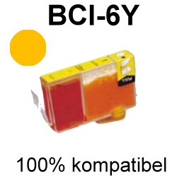 Drucker-Patrone kompatibel Canon (BCI-6Y) Yellow Pixma IP-3000/3100/4000/4000P/4000R/5000/6000D/6100D/8500, Pixma MP-750/760/780