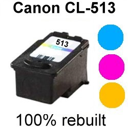 Drucker-Patrone rebuilt Canon (CL-513) Pixma MP-230/240/250/260/270/280/287/480/490/495/499, MX-320/330/340/350/360/410/420