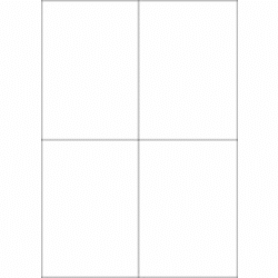Papier-Etiketten, 105x148 mm, weiss, 400 Etiketten, 100 Blatt A4 / Pack