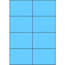 Papier-Etiketten, 105x74 mm, blau, 400 Etiketten, 50 Blatt A4 / Pack 