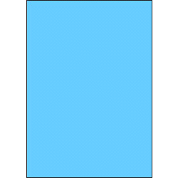 Papier-Etiketten, 210x297 mm, blau, 50 Etiketten, 50 Blatt A4 / Pack