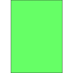 Papier-Etiketten, 210x297 mm, grün, 50 Etiketten, 50 Blatt A4 / Pack 