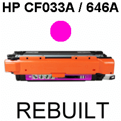 Toner-Patrone rebuilt HP (CF033A/646A) Magenta, Color LaserJet Enterprise CM 4500 Series/CM 4540 F MFP/CM 4540 Fskm MFP/CM 4540 MFP