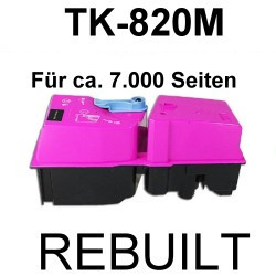 Toner-Patrone rebuilt Kyocera/Mita (TK-820M) Magenta FS-C 8100 DN
