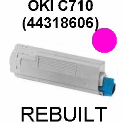 Toner-Patrone rebuilt Oki (44318606) Magenta C-710/711, C710/C711 Cdtn/DN/DTN/N/WT