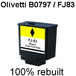Drucker-Patrone rebuilt Olivetti (B0797/FJ83) Black, FAX-LAB 650/680
