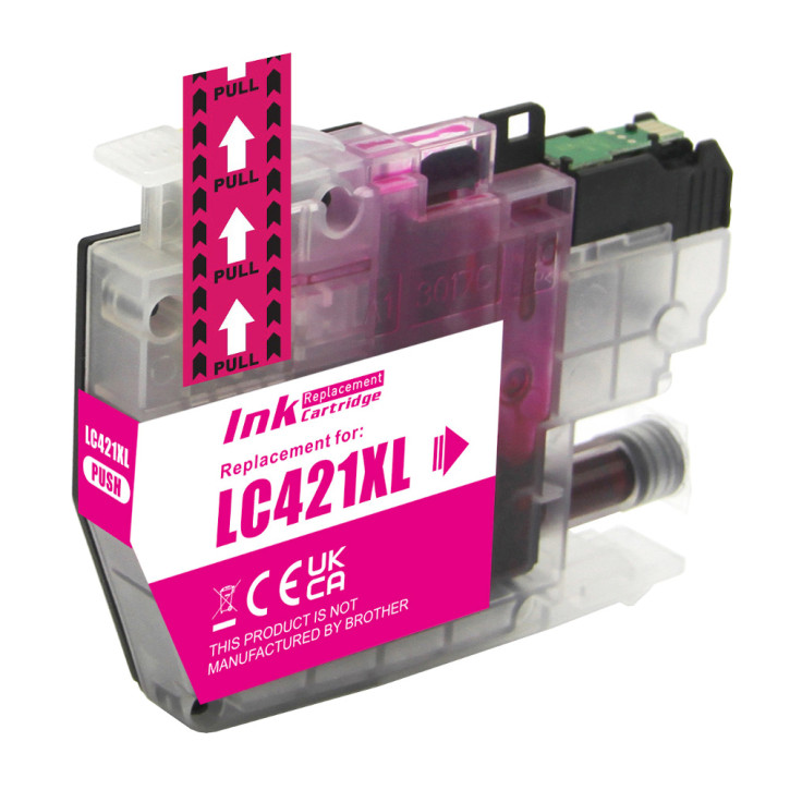 Drucker-Patrone kompatibel Brother (LC-421 XL M) Magenta, Brother DCP-J 1050DW, 1140DW, MFC-J 1010DW