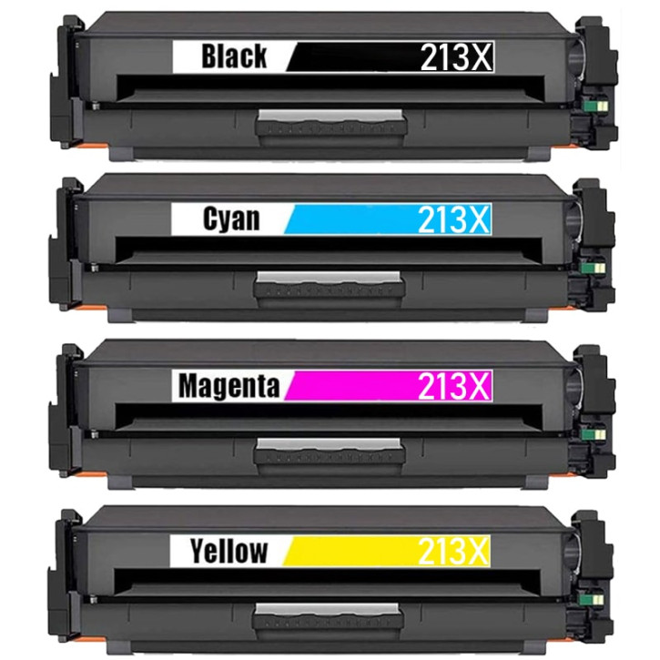 SET Toner-Patronen rebuilt HP (W2130X+W2131X+W2132X+W2133X / 213X) HP Color LaserJet Enterprise 5700/5800/6700/6701, X-650/654/65400/65455