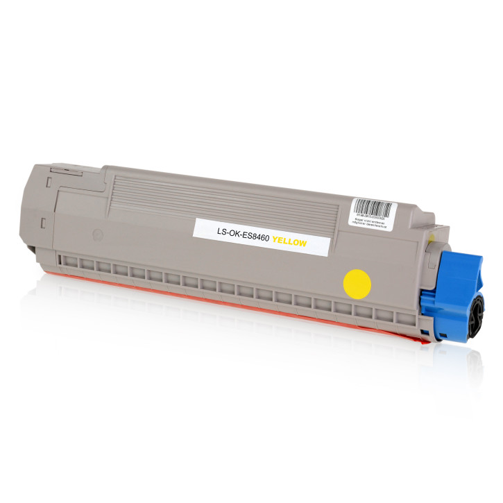 Toner-Patrone rebuilt Oki (44059229) Yellow, OKI ES 8460  OKI ES 8460 Cdtn, ES 8460 CDX, ES 8460 Cdxn, ES 8460 DN, ES 8460 N